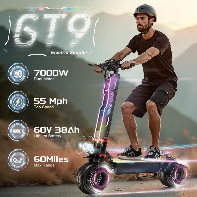 ONECNA GT9 Electric Scooter rider outdoor scene