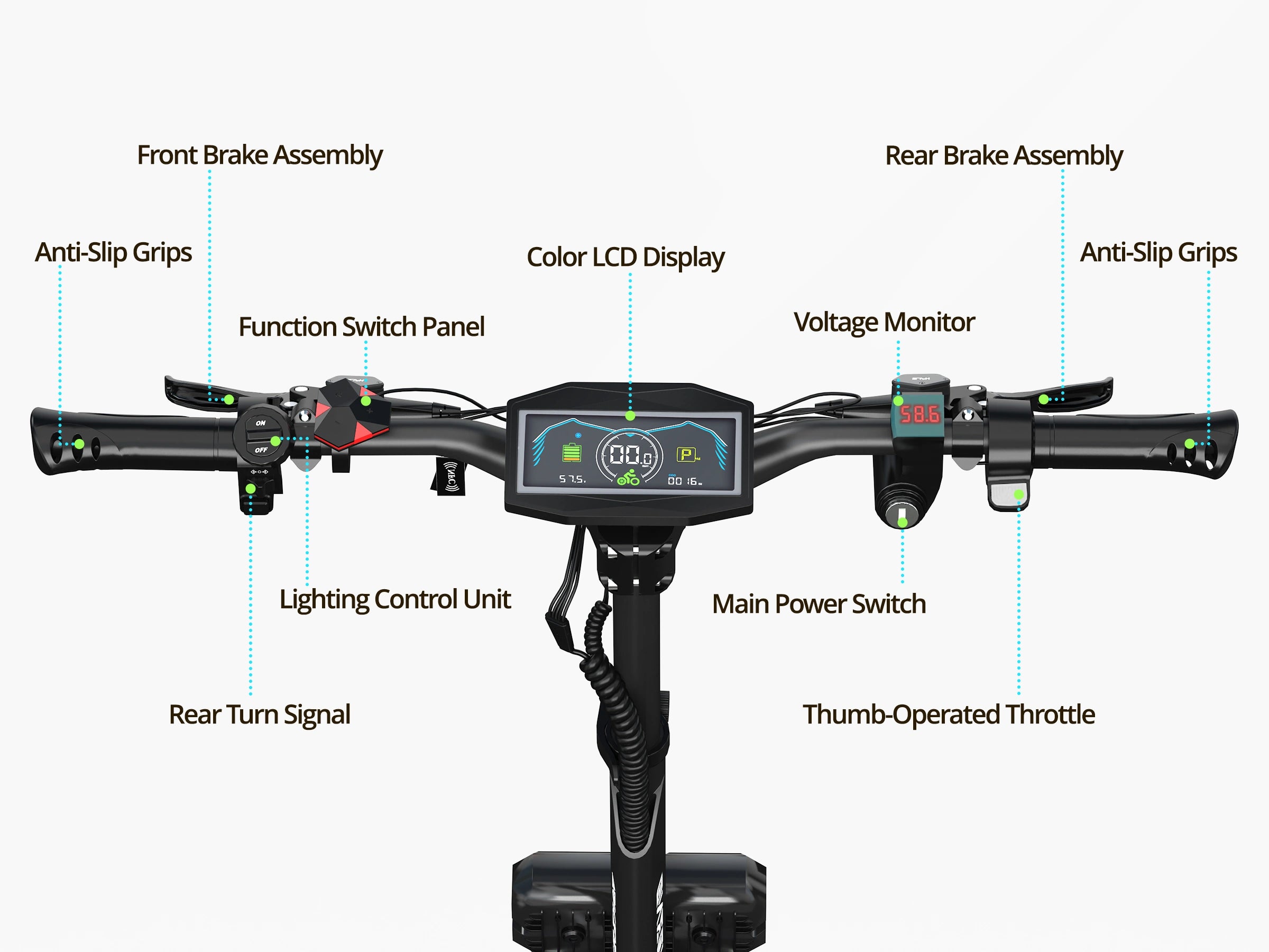 ONECNA Minor Imperfections GT7 Dual Motor 11" Electric Scooter for Adults
