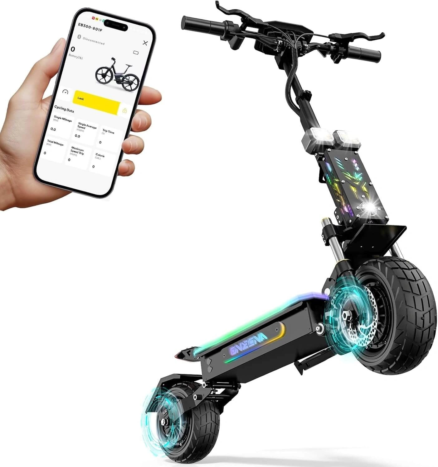 ONECNA GT7 5600W Dual Motor 11" Electric Scooter for Adults & Kids