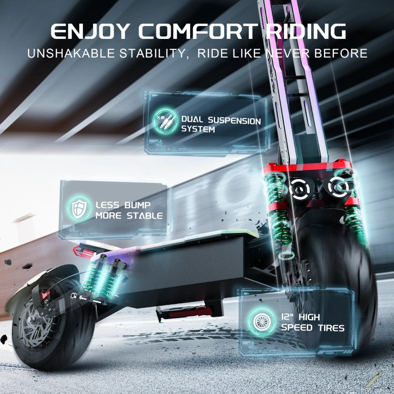 ONECNA GT9 Dual Motor 12" Adult Off-Road Escooter