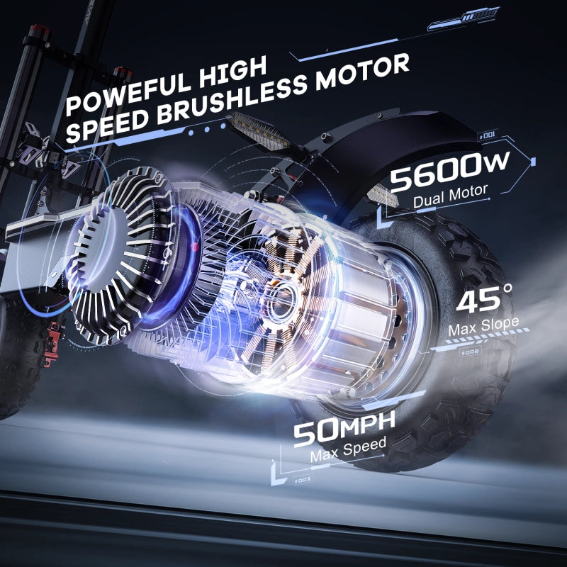 ONECNA GT8 PRO Dual Motor 11" Adult Electric Scooter