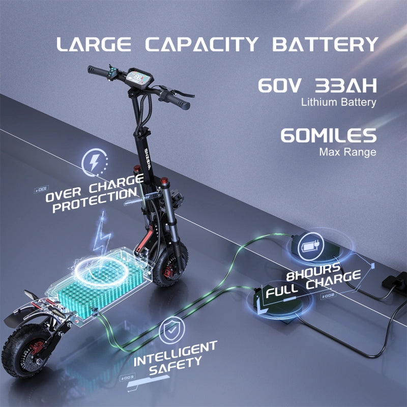 ONECNA GT8 PRO Dual Motor 11" Adult Electric Scooter