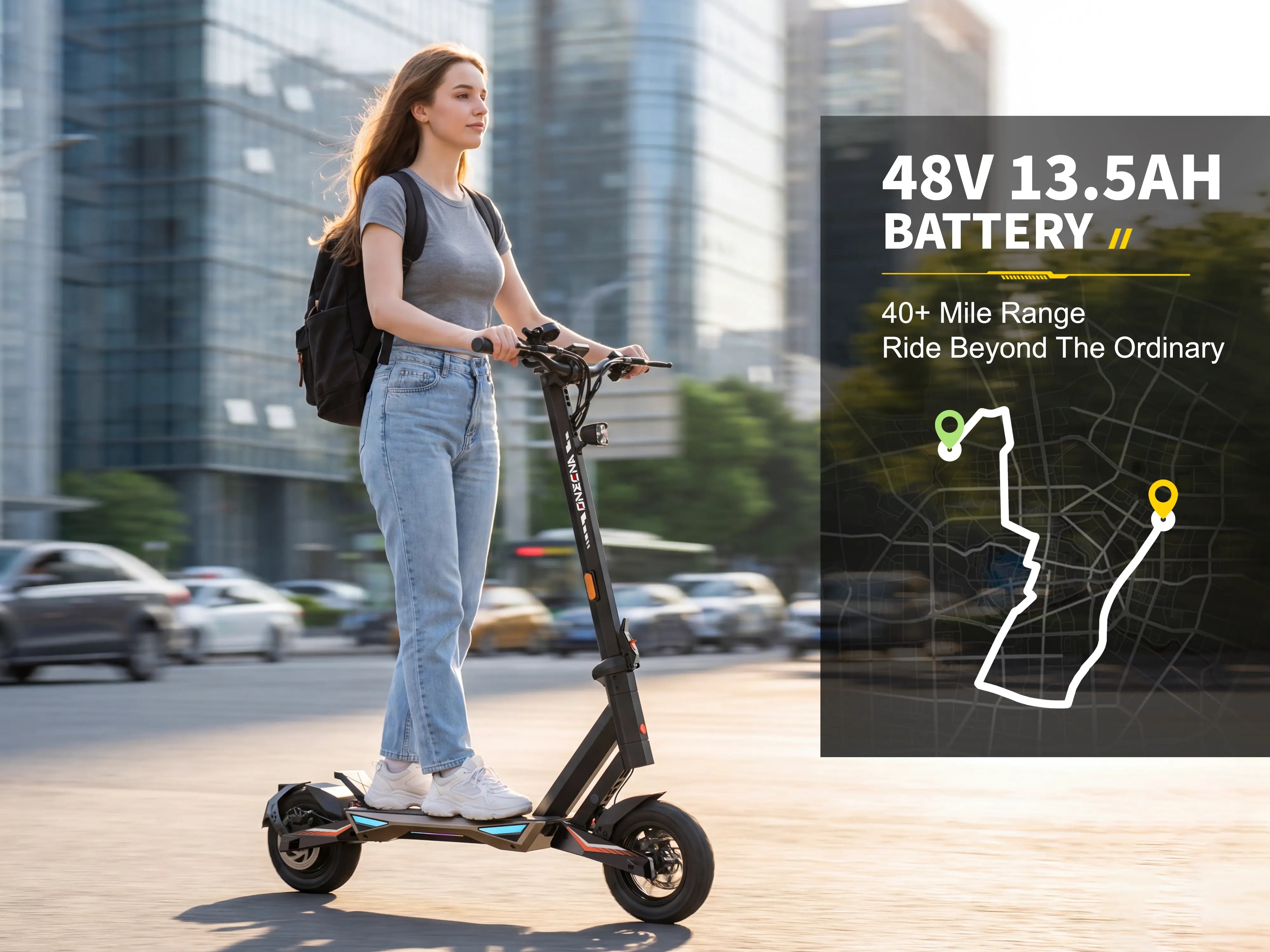 ONECNA T3 10" 1000W Motor Commuter Scooter