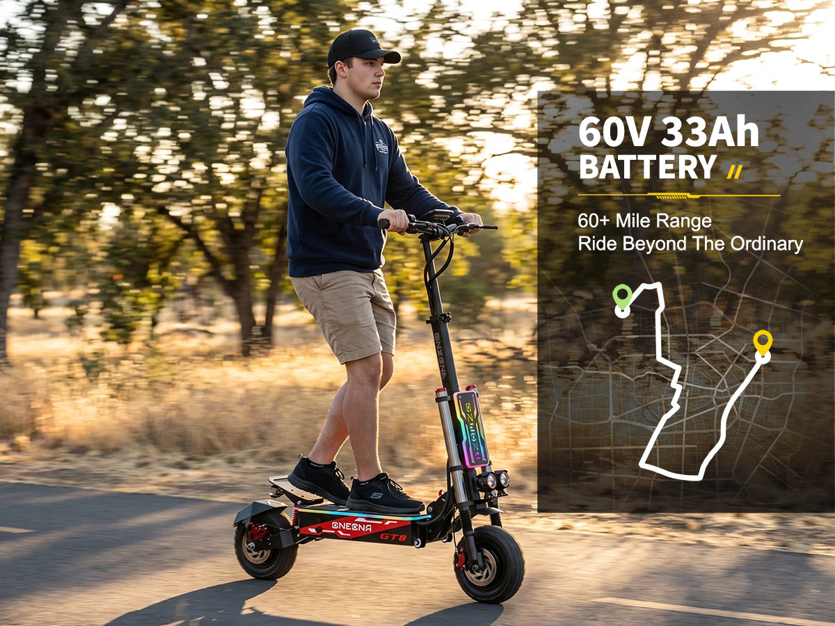 ONECNA GT8 PRO Dual Motor 11" Adult Electric Scooter