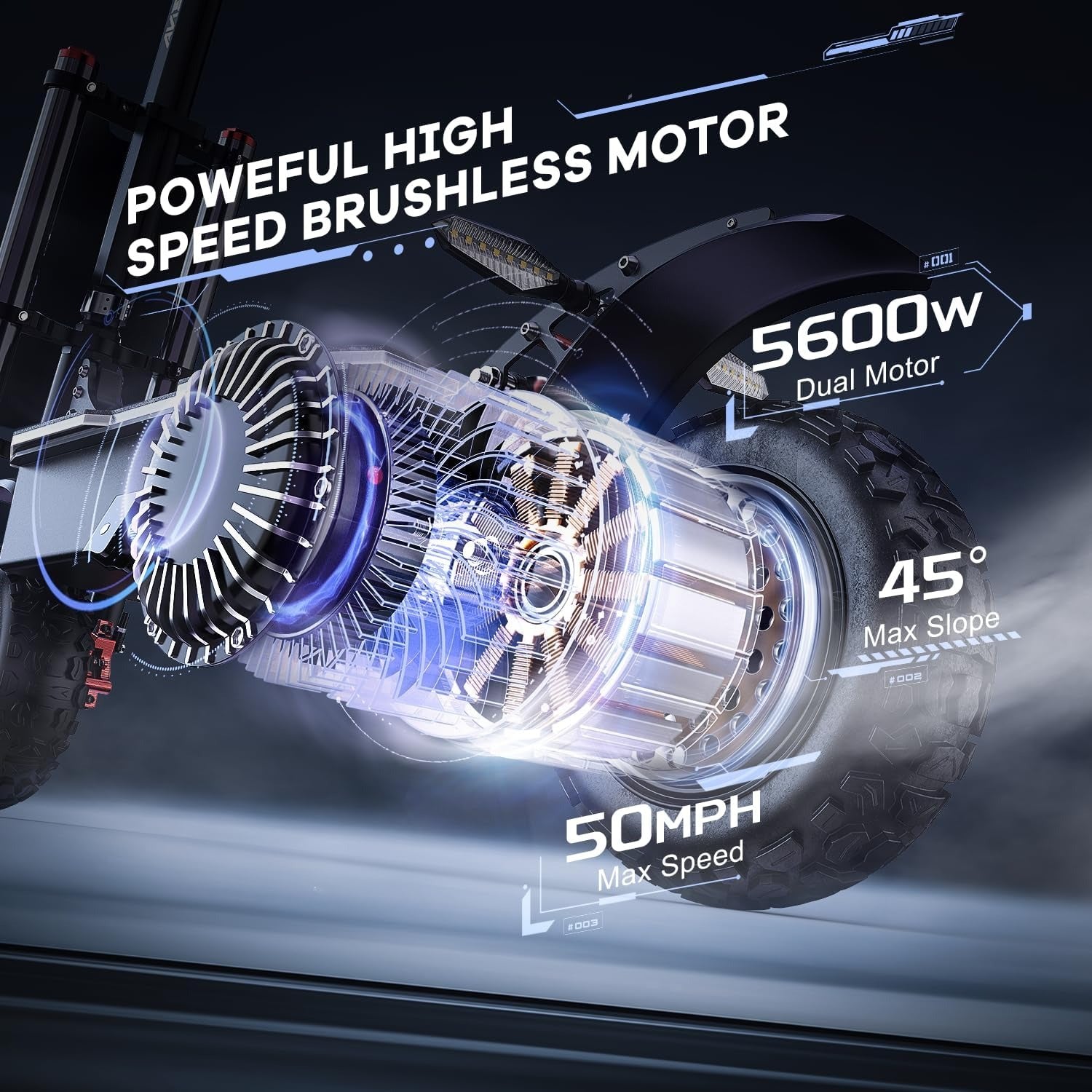 ONECNA GT8 PRO Dual Motor 11" Adult Electric Scooter