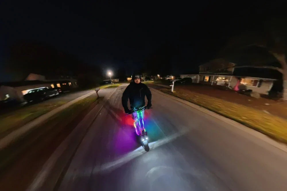 Electric scooter laws by state — rider on urban street