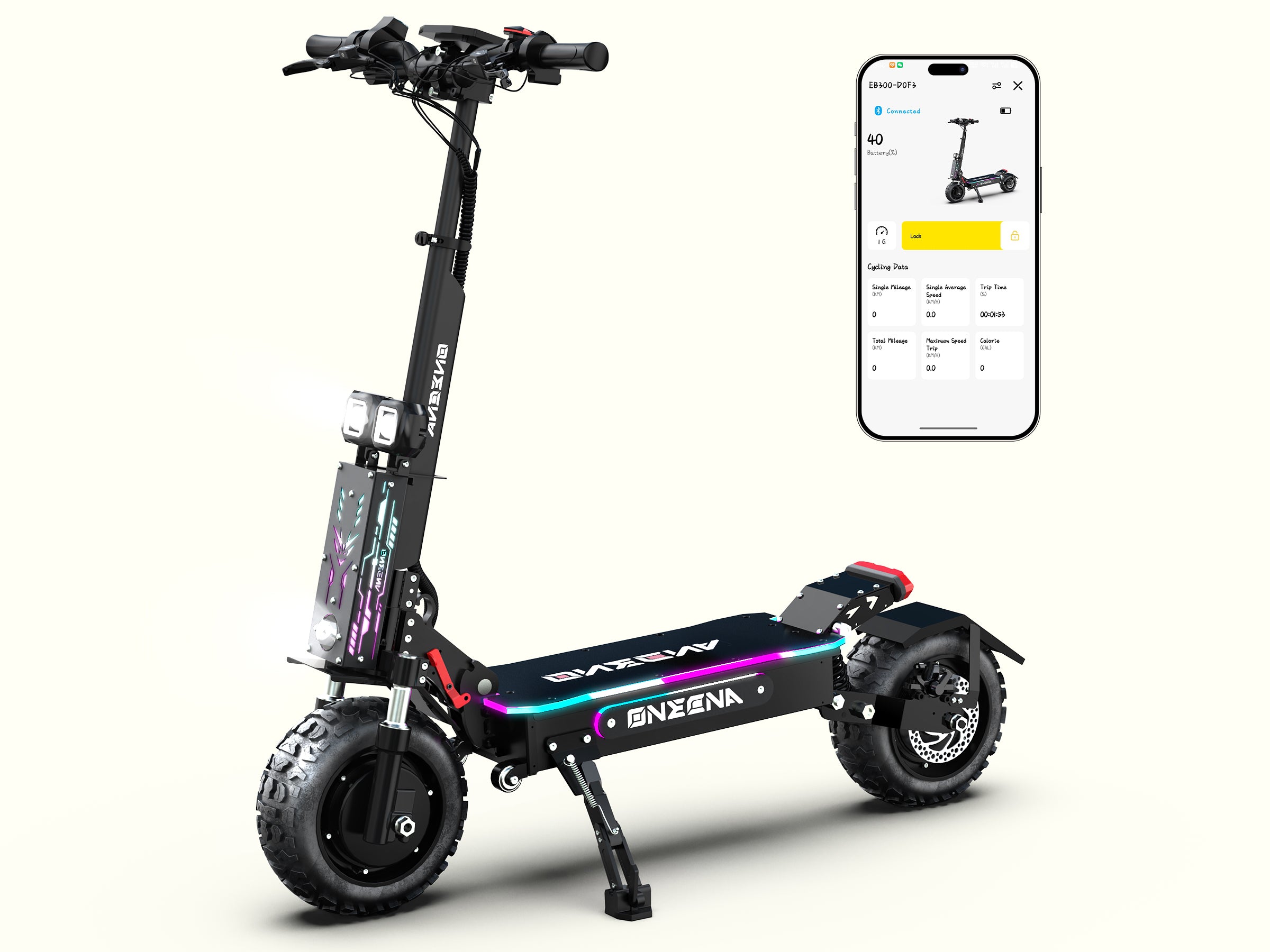 ONECNA GT7 5600W Dual Motor 11" Electric Scooter for Adults & Kids