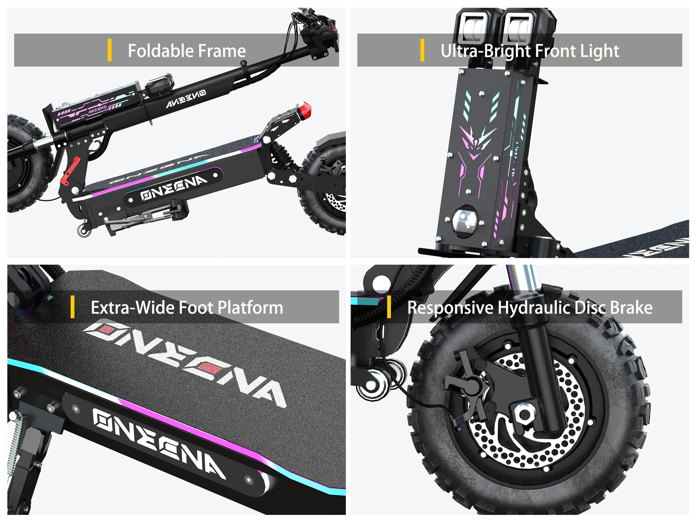 ONECNA GT7 5600W Dual Motor Electric Scooter for adults & kids