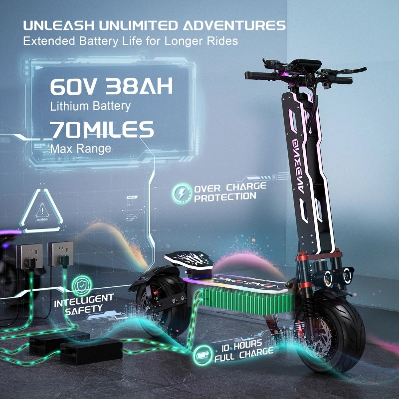 ONECNA GT9 Dual Drive 12" Adult Off-Road Electric Scooter
