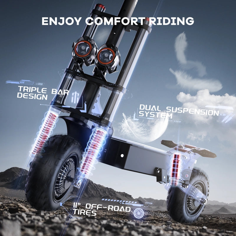 ONECNA GT8 PRO 5600W Dual Motor Electric Off-Road Scooter