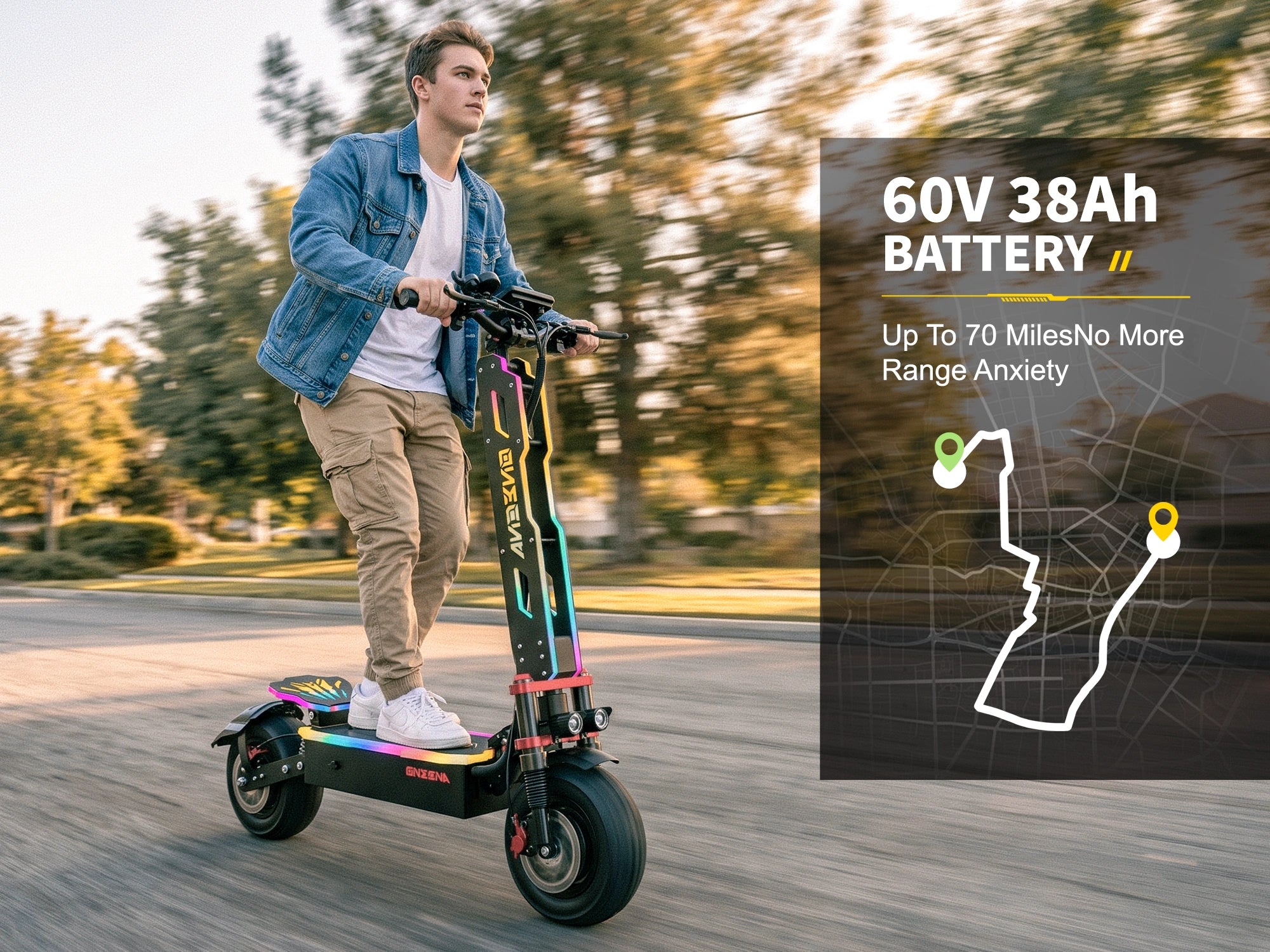 ONECNA GT9 Dual Motor 12" Adult Off-Road Escooter