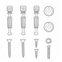 1*Spare screws