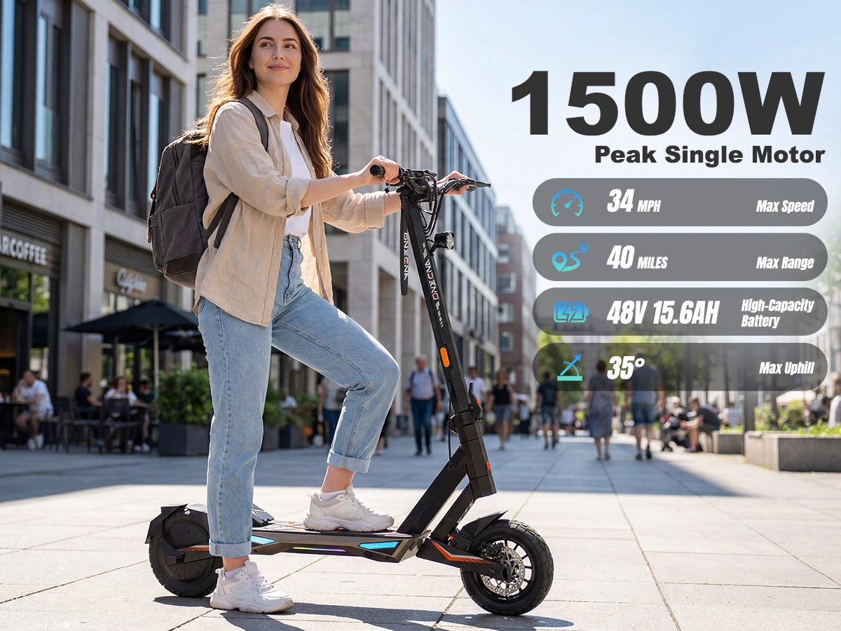 ONECNA T3 10" 1000W Motor Commuter Scooter