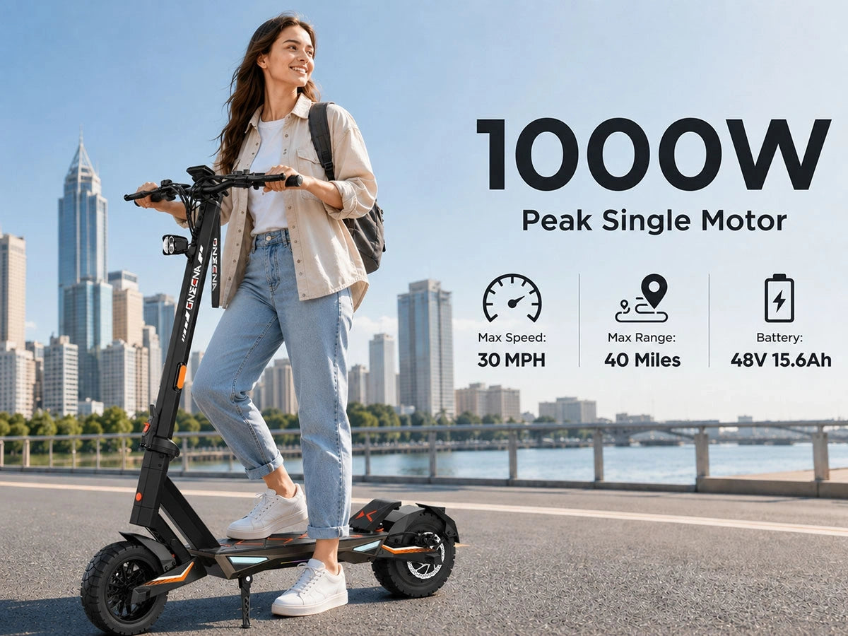 ONECNA T3 10" 1000W Motor Commuter Scooter