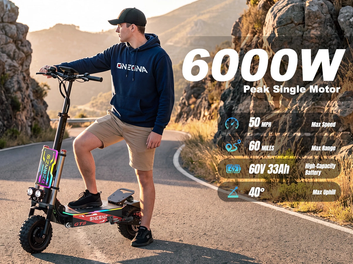 ONECNA GT8 PRO Dual Motor 11" Adult Electric Scooter