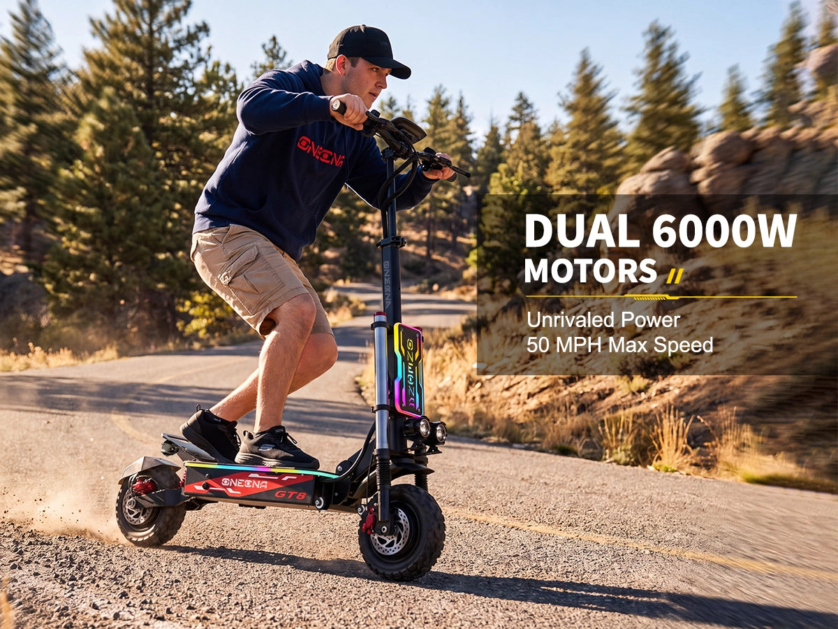 ONECNA GT8 PRO Dual Motor 11" Adult Electric Scooter