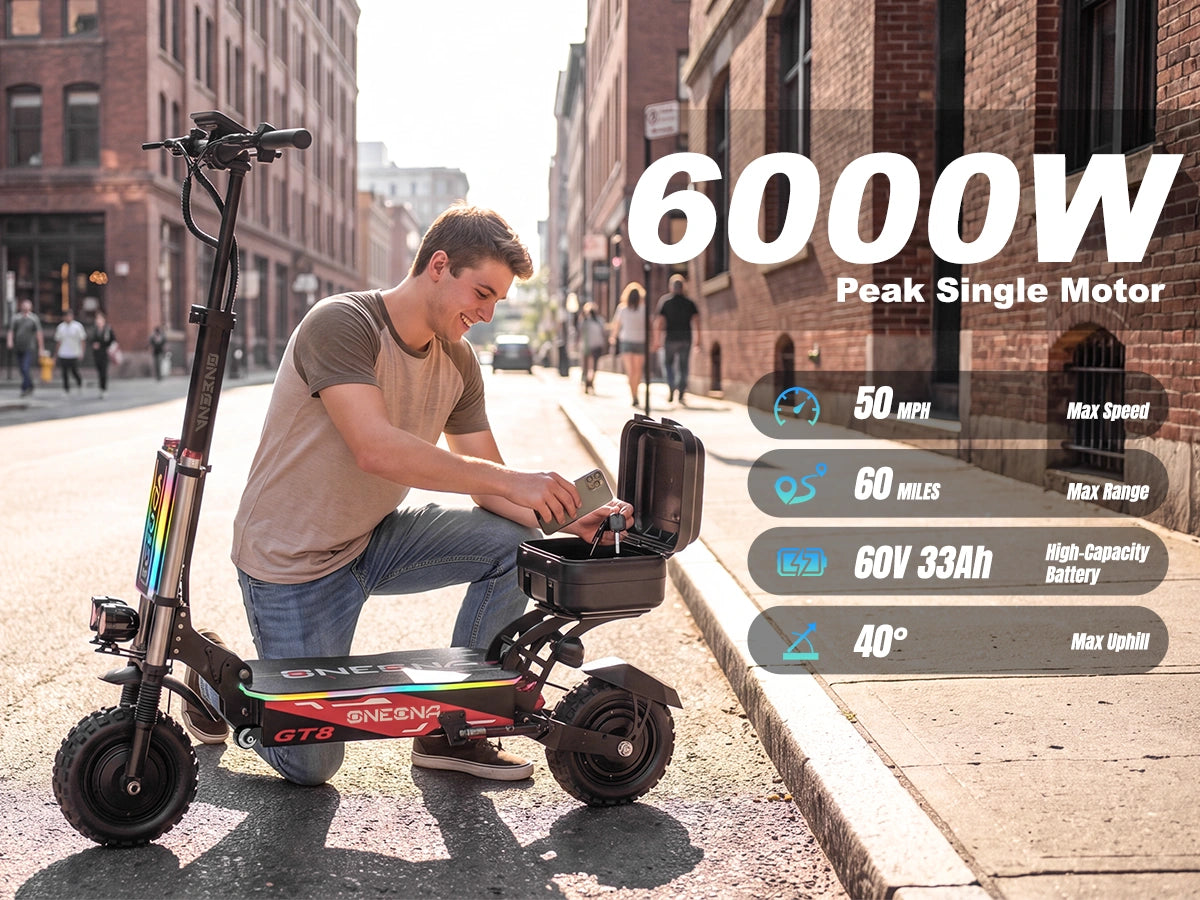 ONECNA GT8 PRO Dual Motor 11" Adult Electric Scooter